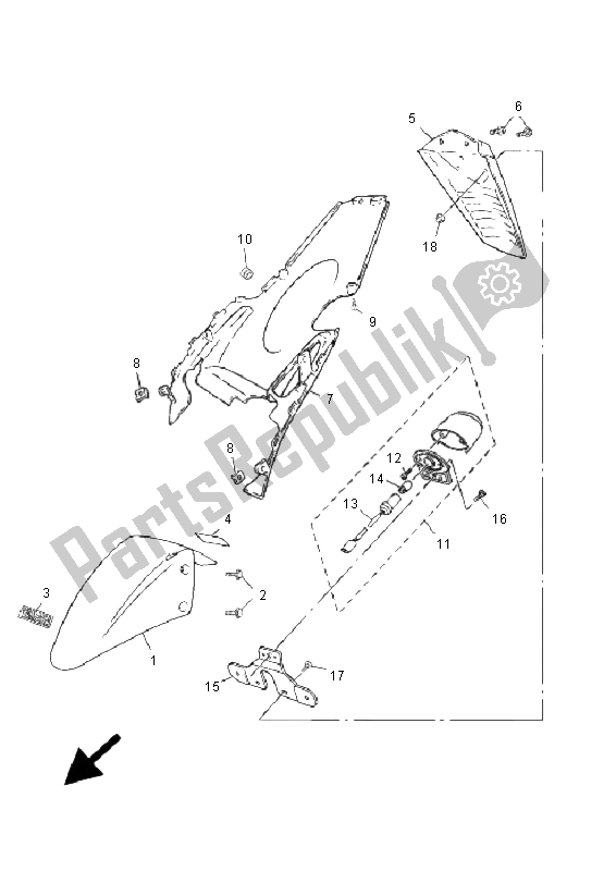 Toutes les pièces pour le Aile du Yamaha CS 50 RR LC JOG 2009