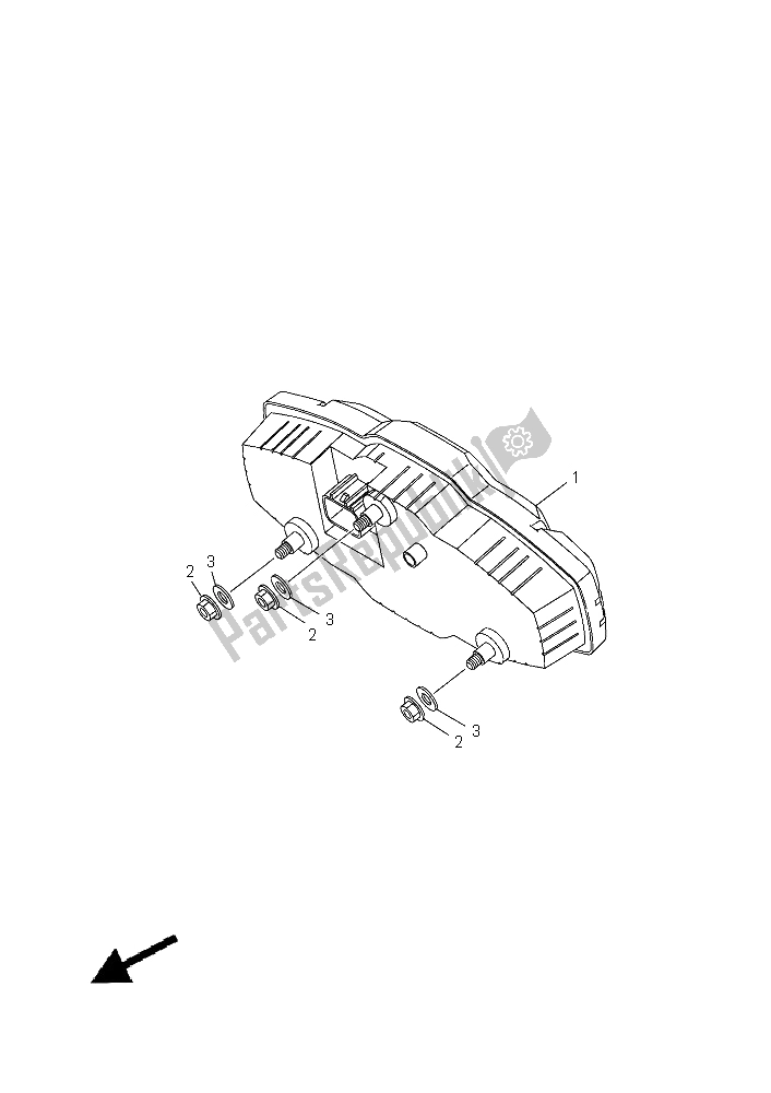 All parts for the Meter of the Yamaha YXM 700E Yamaha Black 2015