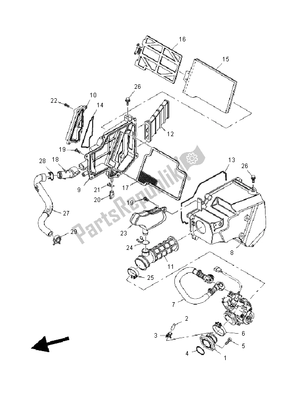 Todas las partes para Consumo de Yamaha YBR 250 2011