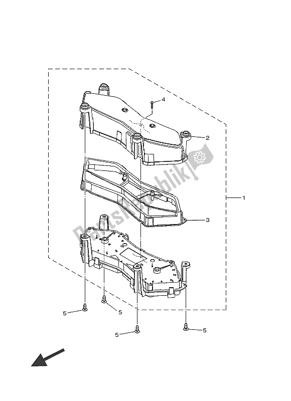 Toutes les pièces pour le Mètre du Yamaha XP 500 2016