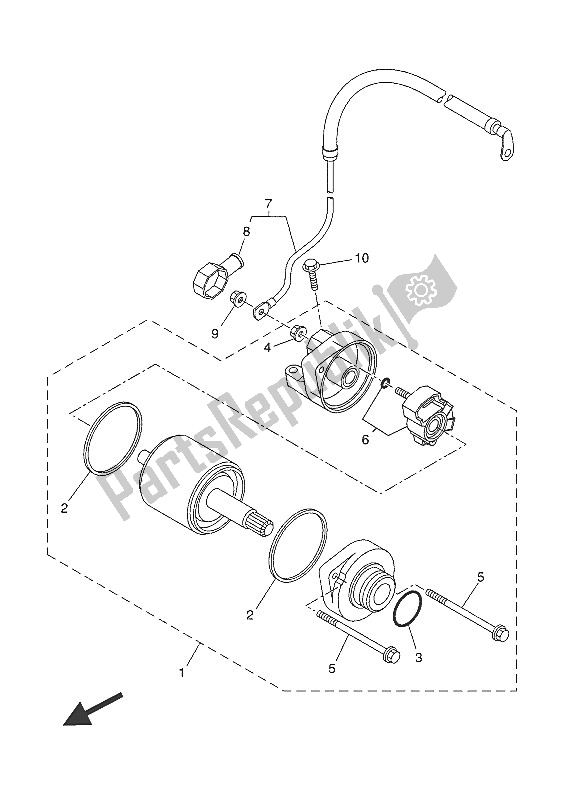 Tutte le parti per il Motore Di Avviamento del Yamaha MT-07 Tracer ABS 700 2016