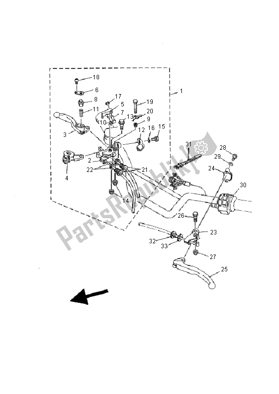 Toutes les pièces pour le Interrupteur Et Levier De Poignée du Yamaha YFS 200 Blaster 2000