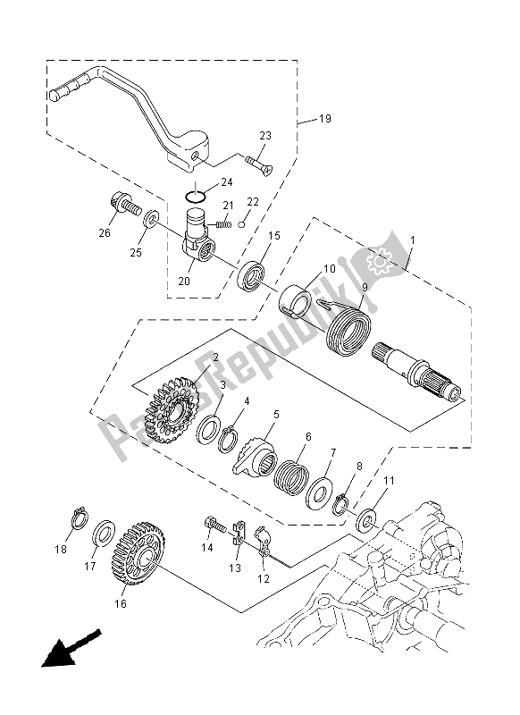 Todas las partes para Inicio de Yamaha WR 250F 2014