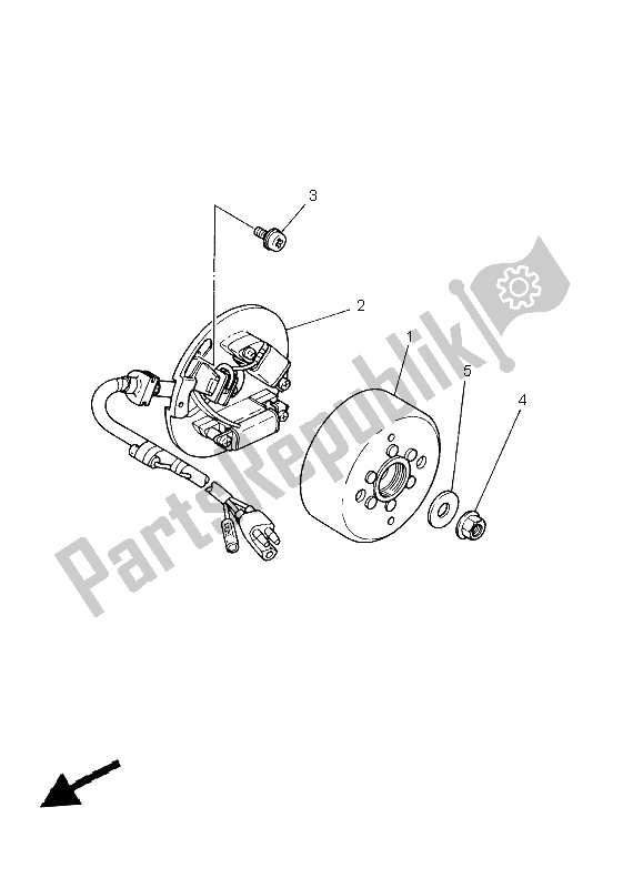 Tutte le parti per il Generatore del Yamaha WR 250Z 1998