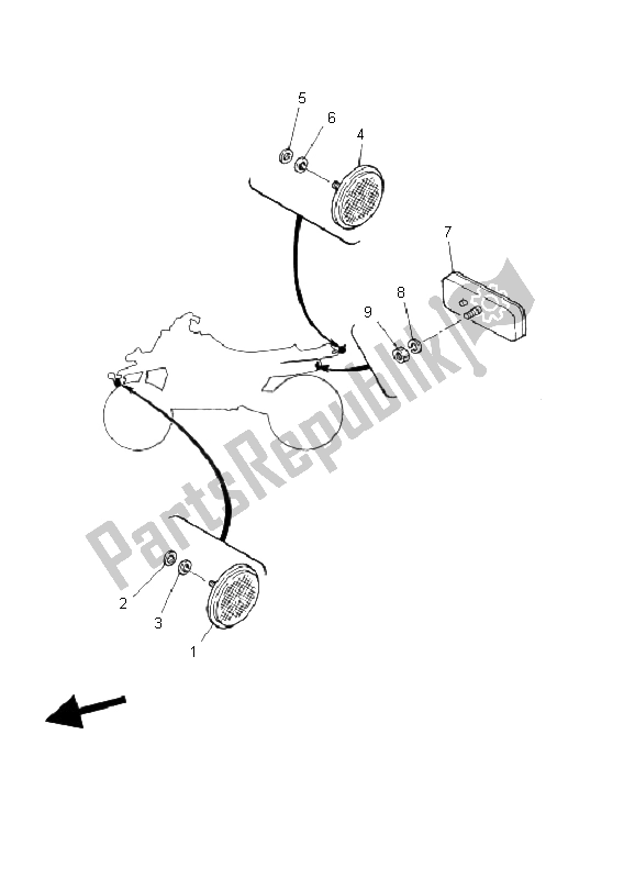 Wszystkie części do Elektryczny 2 Yamaha YFZ 350 Banshee 2002