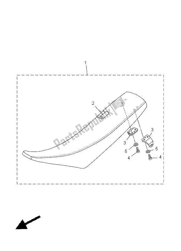 Wszystkie części do Siedzenie Yamaha YZ 125 2012