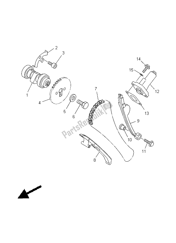 Wszystkie części do Wa? Ek Rozrz? Du I ? A? Cuch Yamaha TT R 125 LW 2000