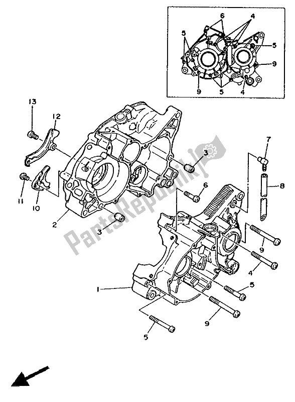 Tutte le parti per il Carter del Yamaha TZR 125 1992