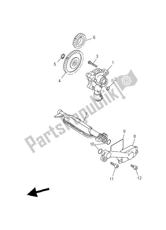 Todas las partes para Bomba De Aceite de Yamaha XVS 650A Dragstar Classic 2004