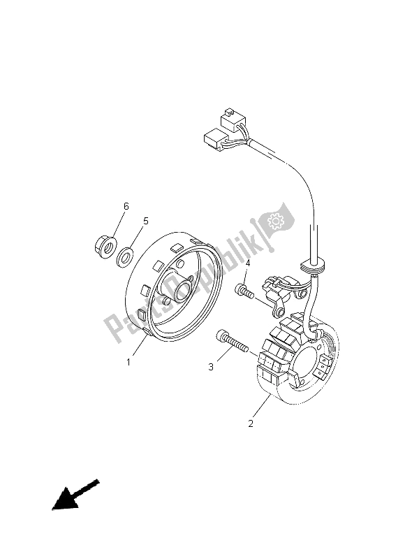 Tutte le parti per il Generatore del Yamaha XC 115S 2014