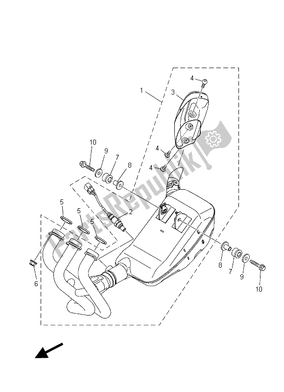 Wszystkie części do Wydechowy Yamaha MT 09 Tracer ABS 900 2015