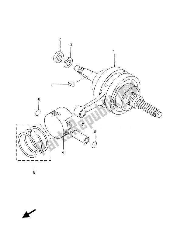 Todas las partes para Cigüeñal Y Pistón de Yamaha YP 250R 2013