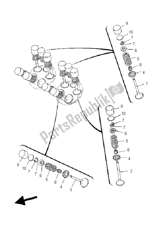 Todas las partes para Válvula de Yamaha TDM 900 2007