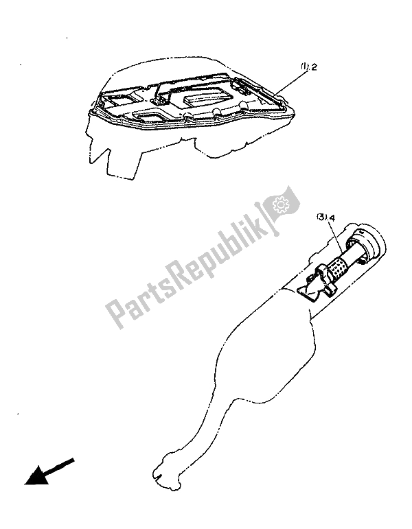 Todas las partes para Motor 2 (para Che) de Yamaha XT 600Z Tenere 1986