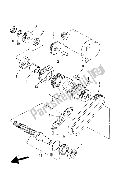 Toutes les pièces pour le Embrayage De Démarrage du Yamaha XJ 600S Diversion 2002