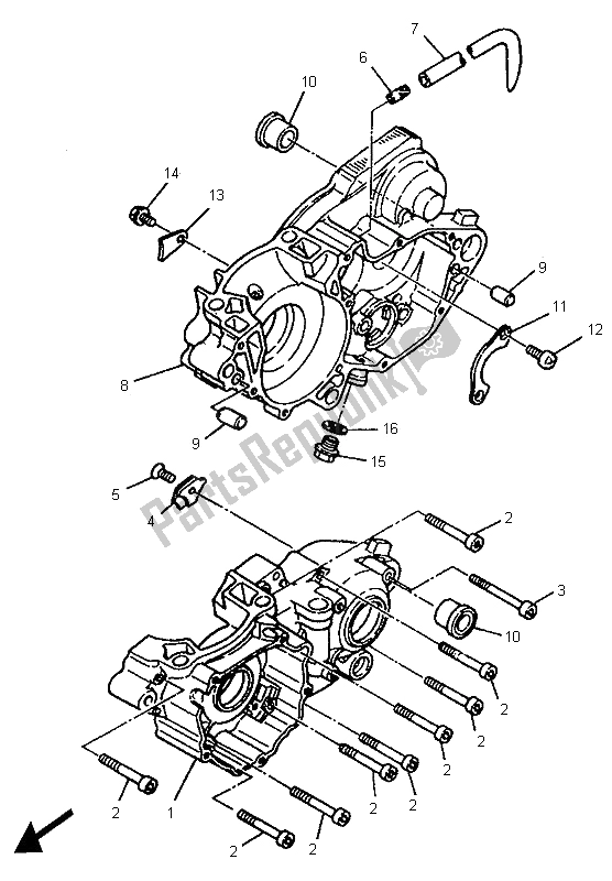 Todas las partes para Caja Del Cigüeñal de Yamaha WR 250Z 1995