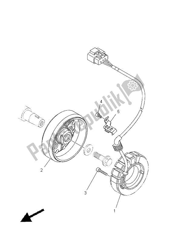 Toutes les pièces pour le Générateur du Yamaha XT 1200Z Tenere 2012