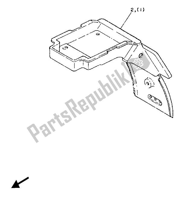 All parts for the Alternate (chassis) (for Se-at-nl) of the Yamaha TZR 250 1987