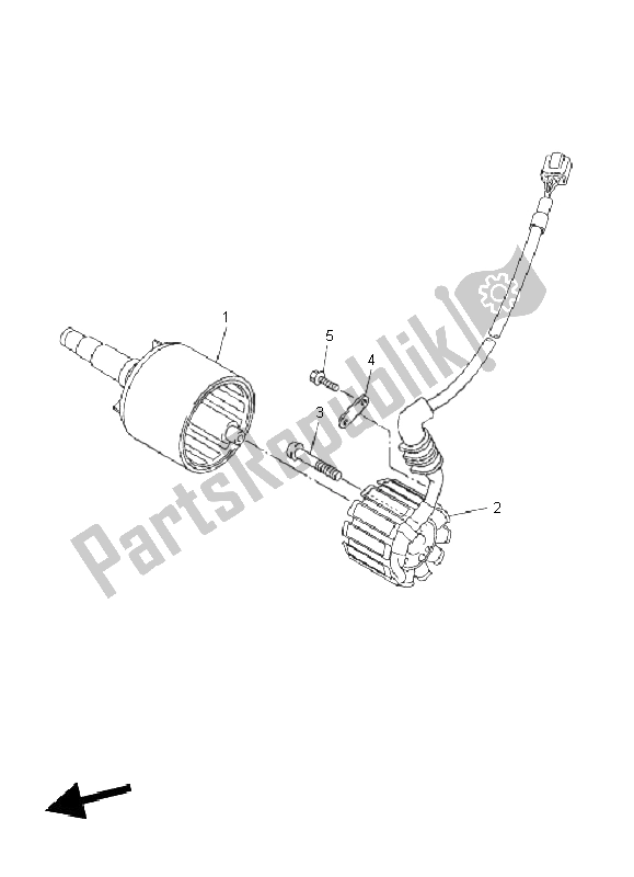 Alle onderdelen voor de Generator van de Yamaha FZ1 S Fazer 1000 2011