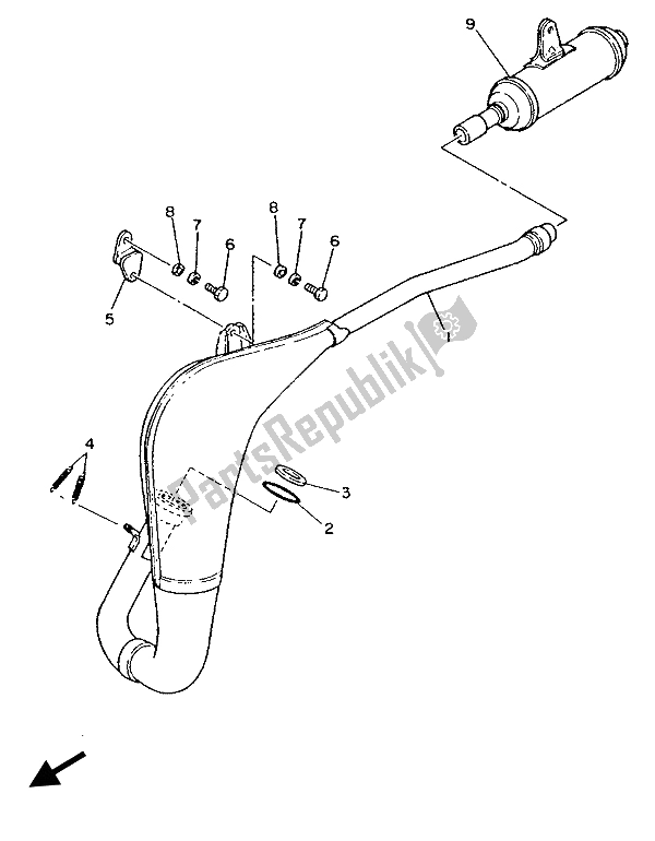 Todas las partes para Cansada de Yamaha YZ 80 1987