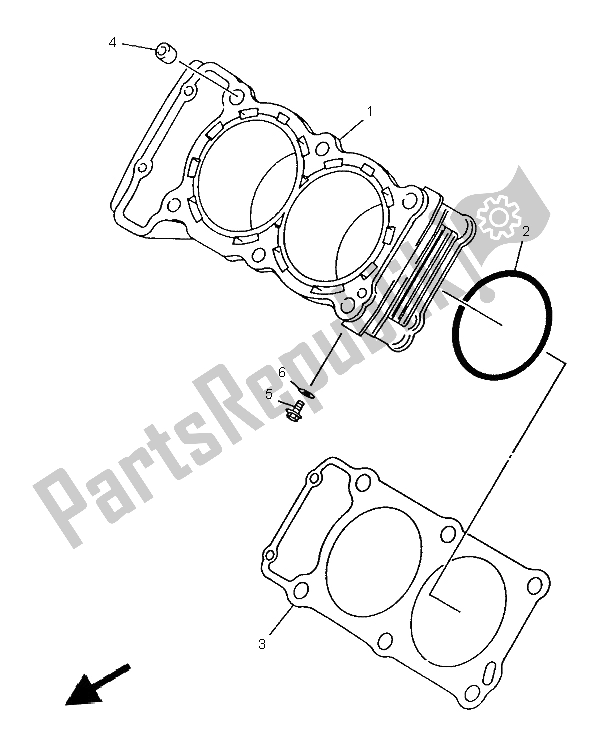 Wszystkie części do Cylinder Yamaha TRX 850 1997