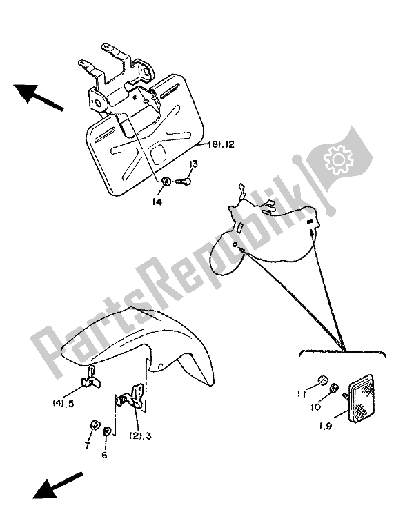 All parts for the Alternate (electrical) (for At) of the Yamaha XJ 600 1986