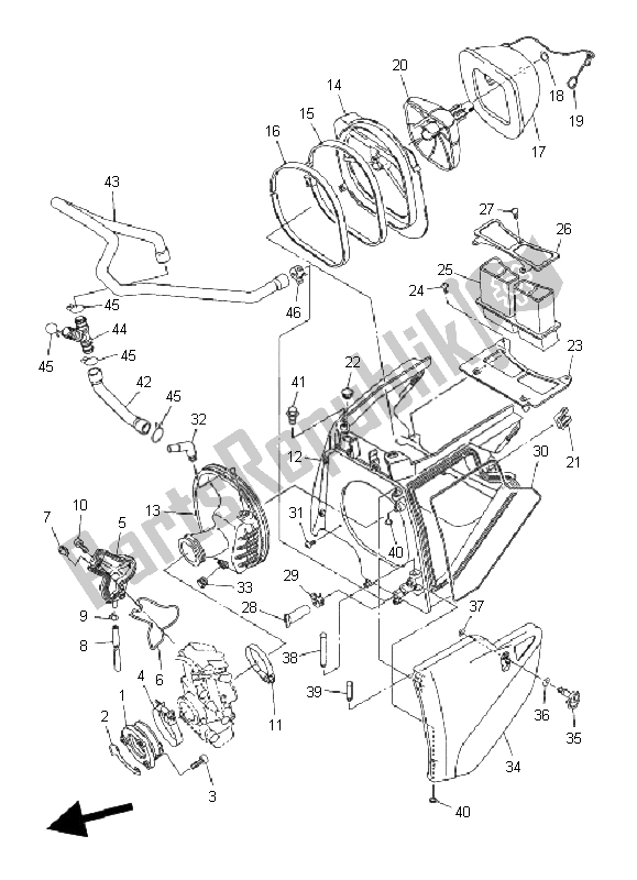 Todas las partes para Consumo de Yamaha WR 450F 2008