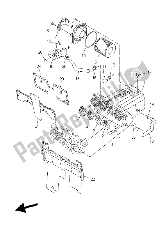 Tutte le parti per il Presa del Yamaha XJR 1300 2007