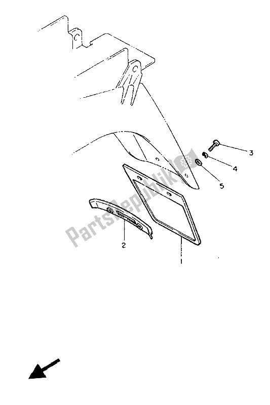 All parts for the Alternate (chassis) (for Finland) of the Yamaha FJ 1200 1986