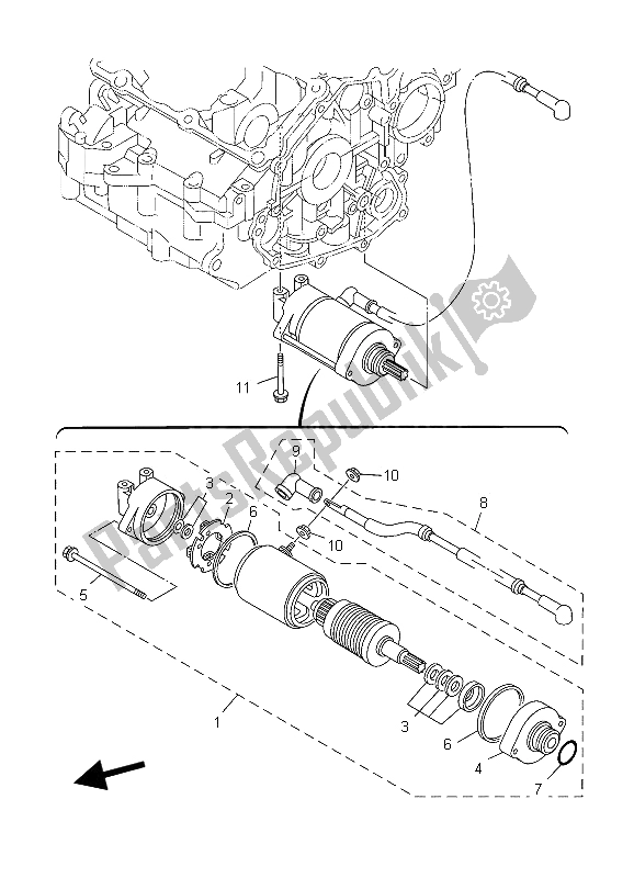 Todas las partes para Motor De Arranque de Yamaha TDM 900A 2006