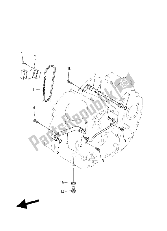 Todas las partes para Bomba De Aceite de Yamaha XVS 1300A 2007