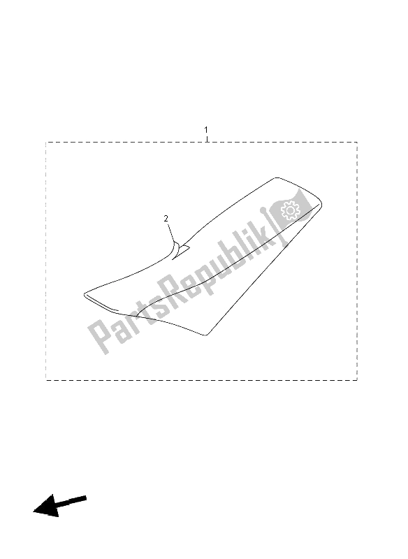 All parts for the Seat of the Yamaha YZ 250F 2008