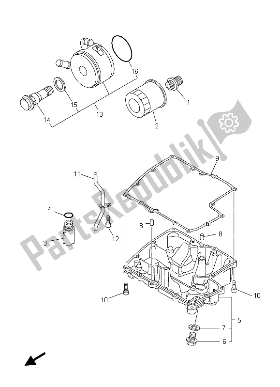 Todas las partes para Limpiador De Aceite de Yamaha FZ8 SA 800 2013