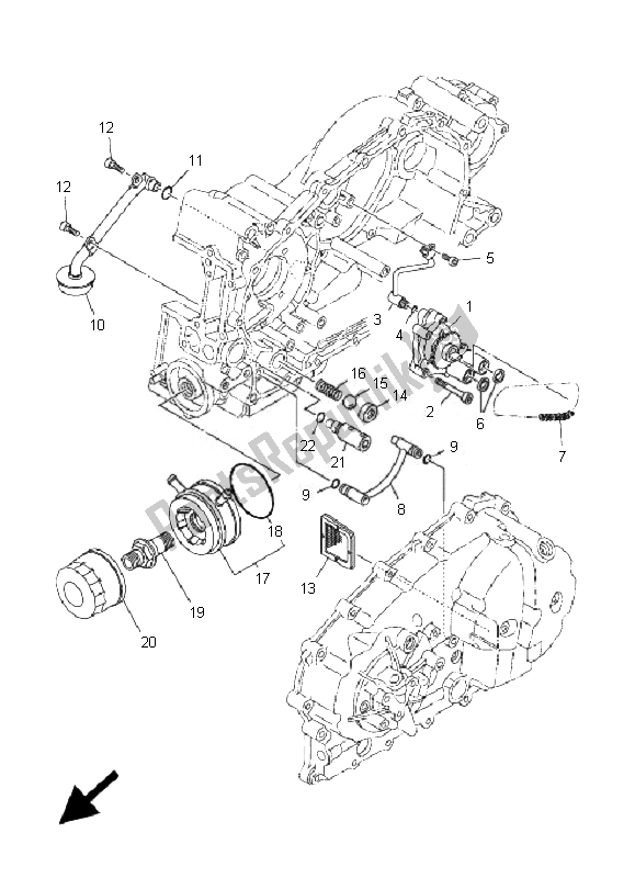 Tutte le parti per il Pompa Dell'olio del Yamaha XP 500 T MAX 2007