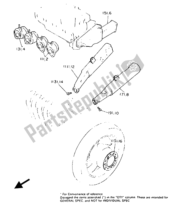 All parts for the Alternate (engine) of the Yamaha FJ 1200A 1992