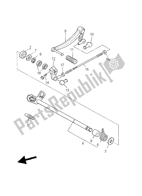 Tutte le parti per il Albero Del Cambio del Yamaha XJR 1300 2002