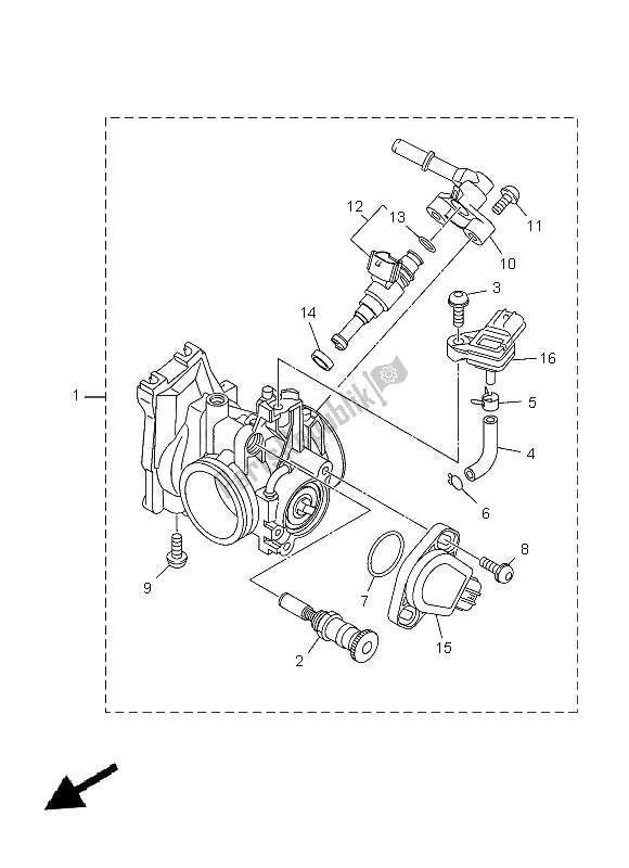 Tutte le parti per il Immissione 2 del Yamaha WR 450F 2013