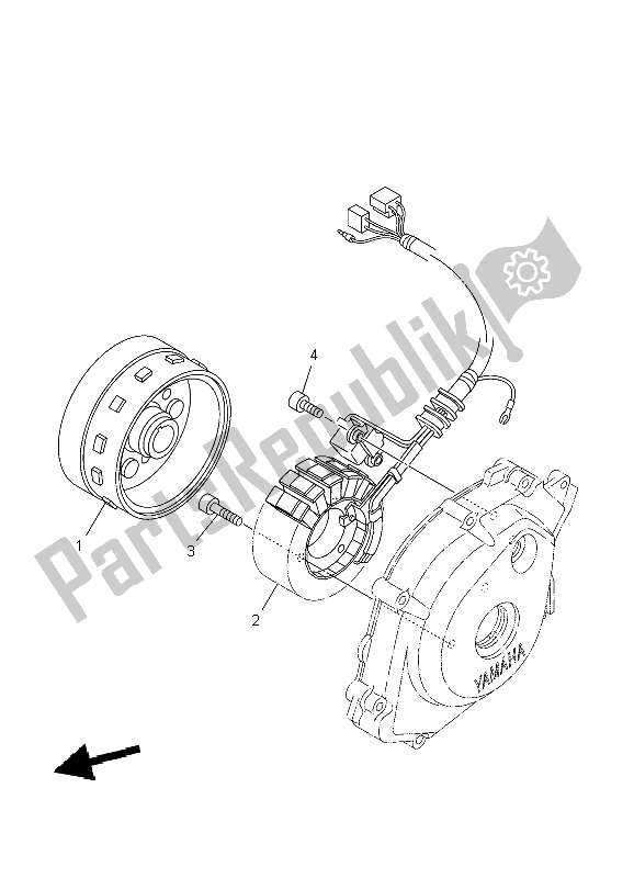 Wszystkie części do Generator Yamaha YBR 125 ED 2009