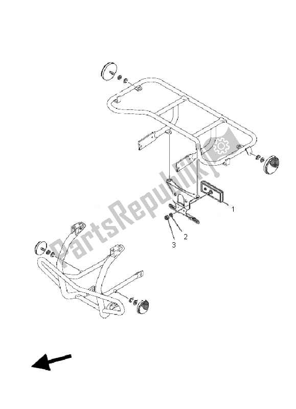 Tutte le parti per il Elettrico 2 del Yamaha YFM 125 Grizzly 2010