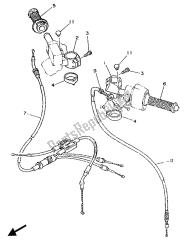 manija de dirección y cable