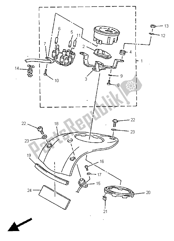 Todas las partes para Metro de Yamaha XVZ 1300A Royalstar 1998