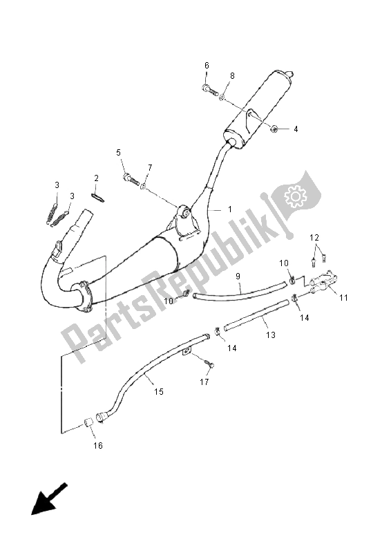 Wszystkie części do Wydechowy Yamaha TZR 50 2006