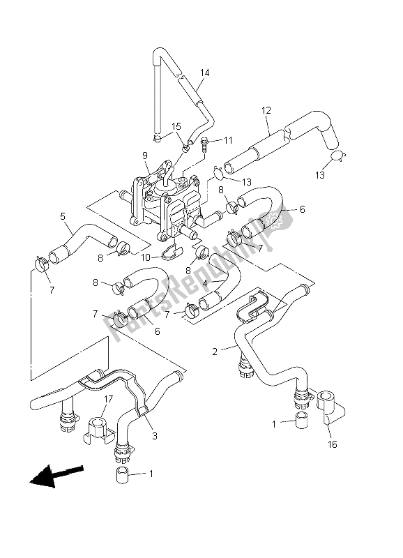 Todas las partes para Sistema De Inducción De Aire de Yamaha XJR 1300 2002