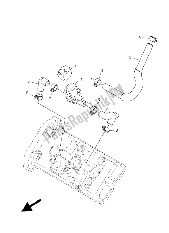 Wszystkie części do System Zasysania Powietrza Yamaha MT 09 900 2014