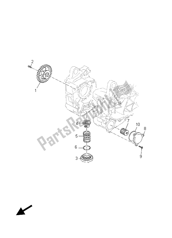 Tutte le parti per il Pompa Dell'olio del Yamaha YP 125R MBL2 2015