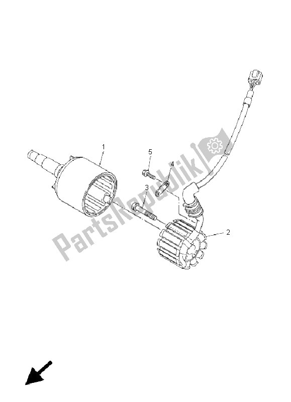 All parts for the Generator of the Yamaha FZ1 N Fazer 1000 2011