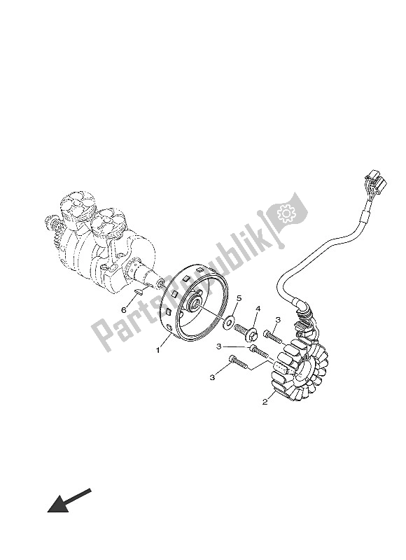 Tutte le parti per il Generatore del Yamaha MT 03A 660 2016