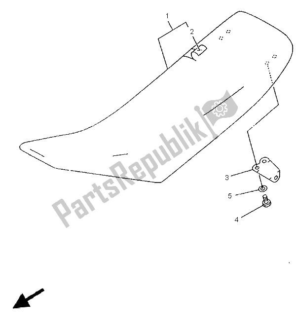 Todas las partes para Asiento de Yamaha YZ 125 LC 1996