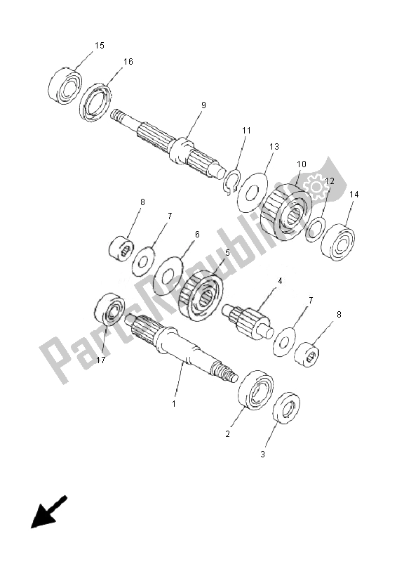 All parts for the Transmission of the Yamaha YP 250R X MAX 2007