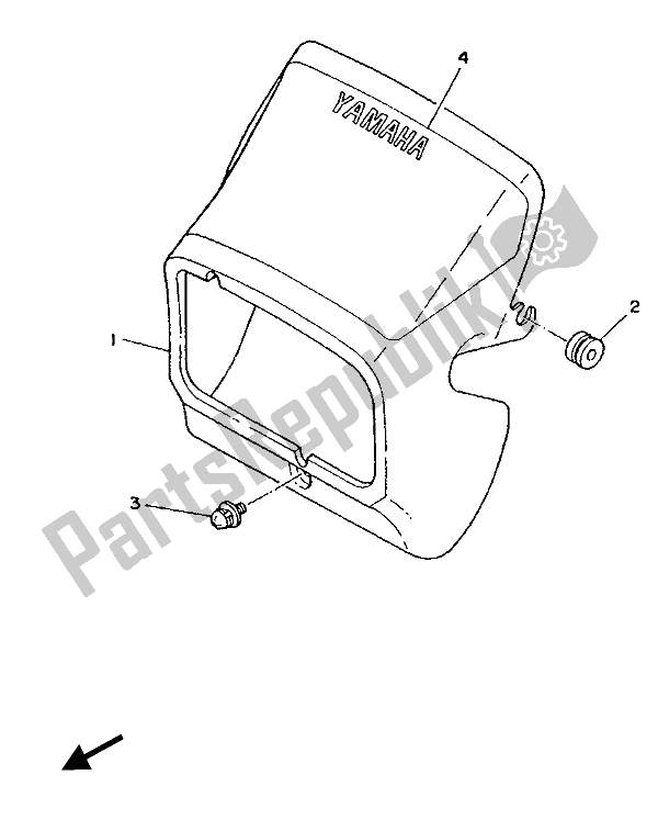 Todas las partes para Carenado 1 de Yamaha XT 350 1987